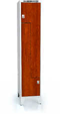 Cloakroom locker Z-shaped doors ALDERA with feet 1920 x 400 x 500